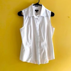 Sleeveless Button Down Shirt